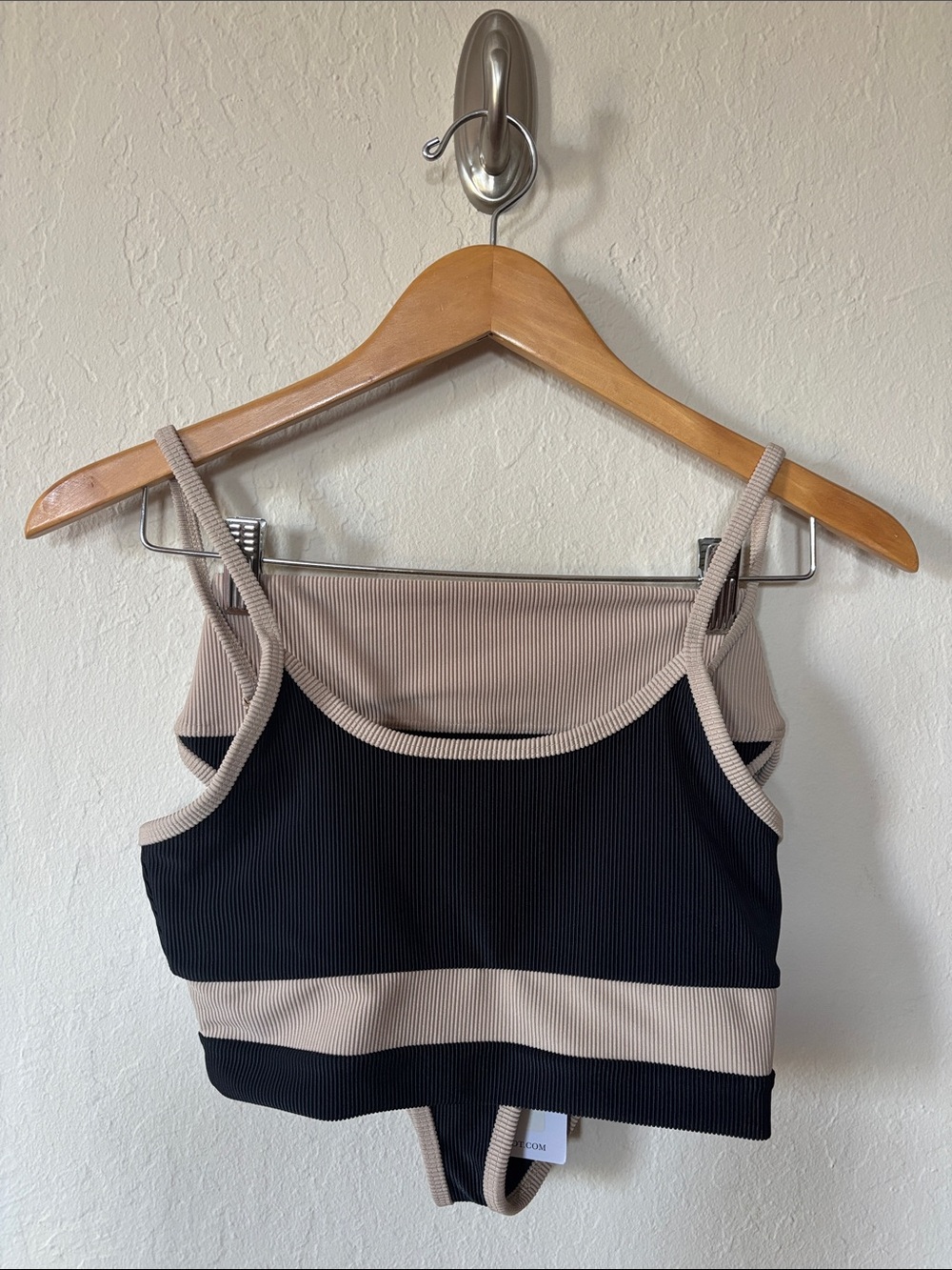 Beach Riot bikini two piece ribbed color block swim suit NEW